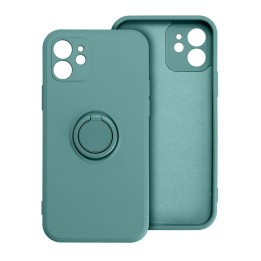 Чохол для iPhone 16e (SE 4 2025) / 17e Silicone Ring зелений