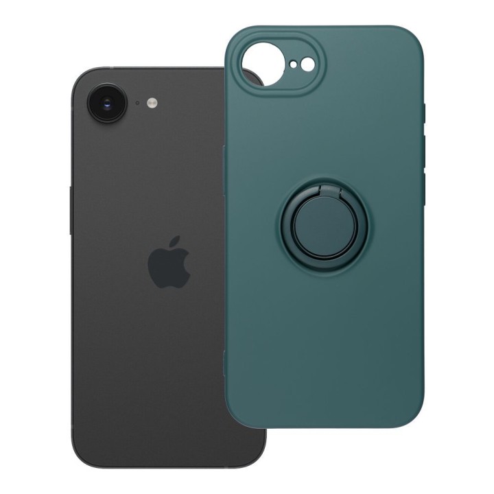 Чехол для iPhone 16e (SE 4 2025) / 17e Silicone Ring зеленый