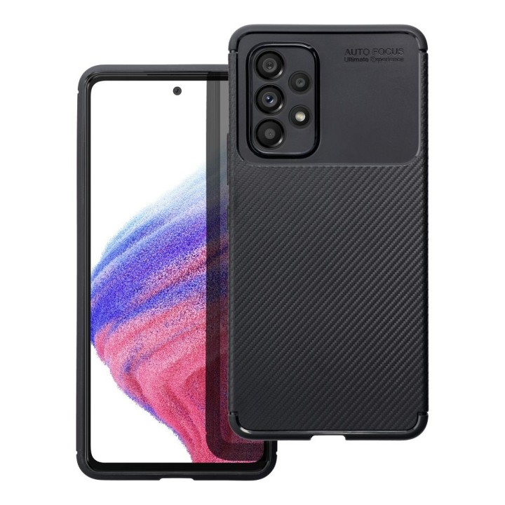 Case for Samsung A23 5G Carbon Premium black