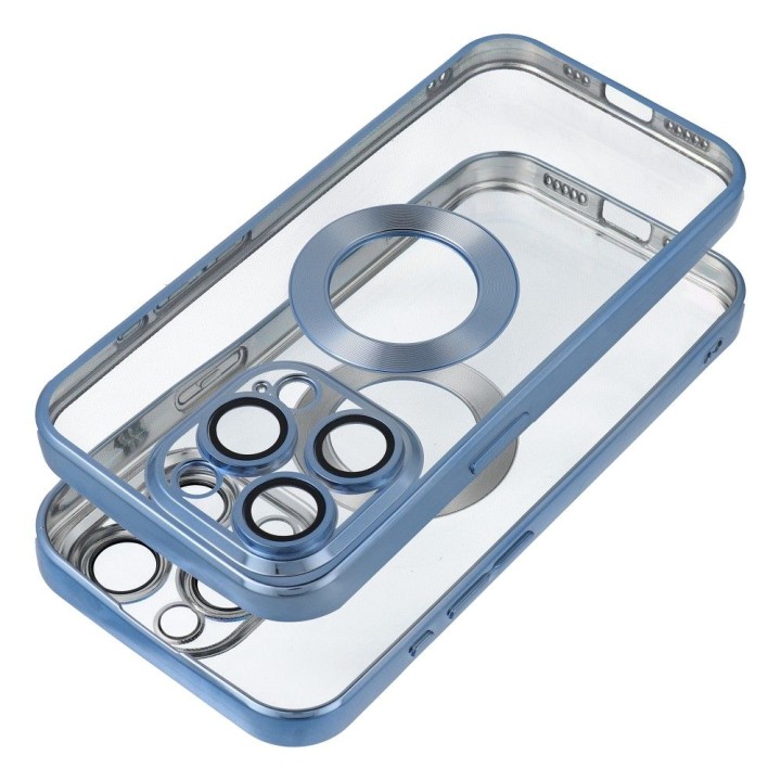 Etui na iPhone 16e (SE 4 2025) / 17e Glam niebieskie