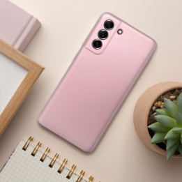 Чехол для Samsung S25 EDGE Metallic розовый