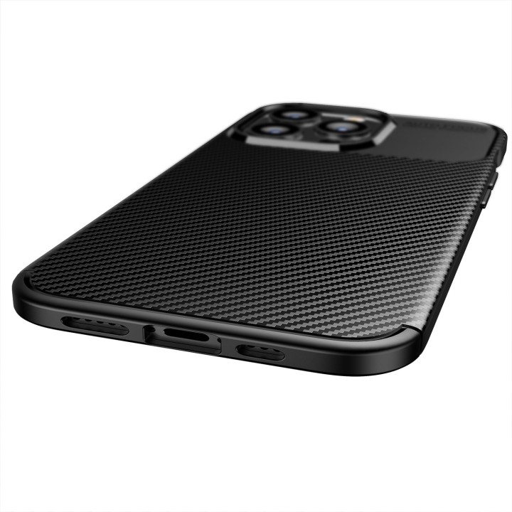 Case for Samsung A23 5G Carbon Premium black