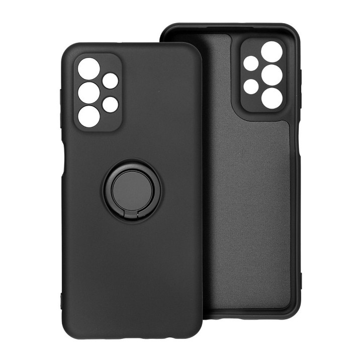 Etui na Samsung S25 EDGE Silicone Ring czarne