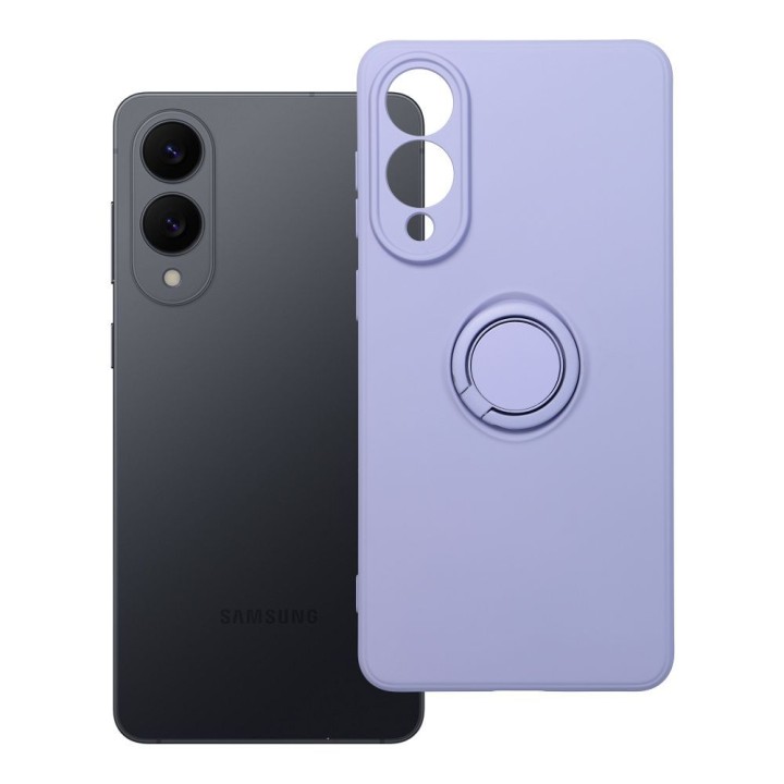 Case for Samsung S25 EDGE Silicone Ring purple