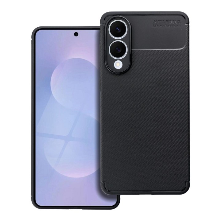 Чохол для Samsung S25 EDGE Carbon Premium чорний
