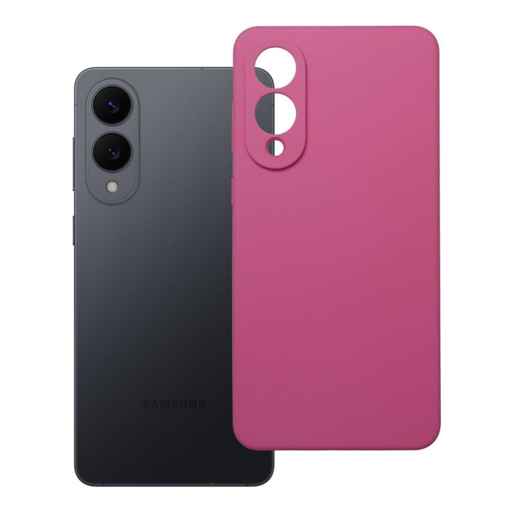 Case for Samsung S25 EDGE Silicone 2mm (camera protection) pink