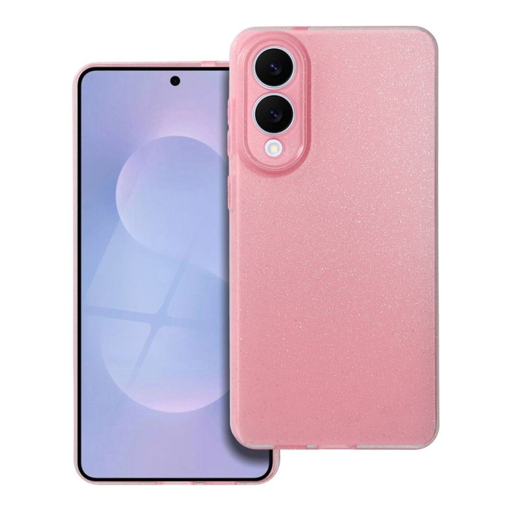 Case for Samsung S25 EDGE Clear Case 2 mm Blink pink