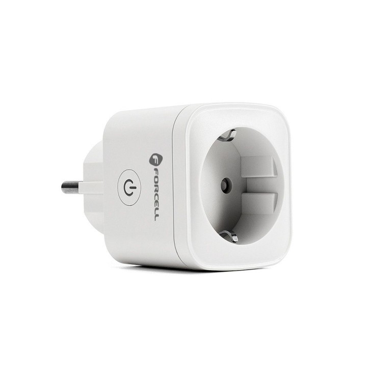 Умная розетка 230V Forcell F-Energy EU02 с WiFi, таймером и поддержкой Tuya / Amazon Alexa белая