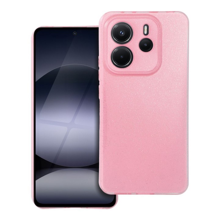 Etui na Xiaomi Redmi Note 14 4G (GLOBAL - 164,84mm x 78,15mm x 8,16mm) Clear Case 2 mm Blink) różowe