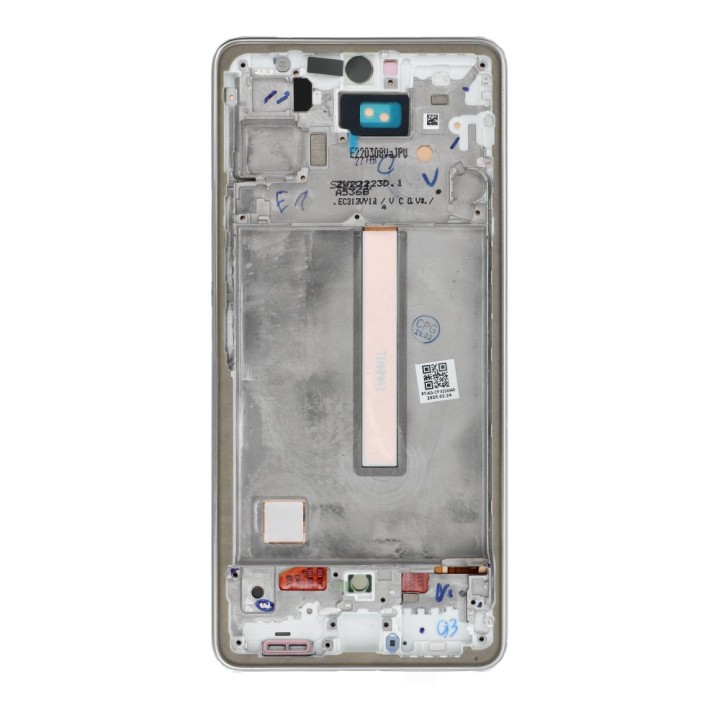 Дисплей LCD для SAMSUNG A53 A536 HARD OLED с рамкой серебристый