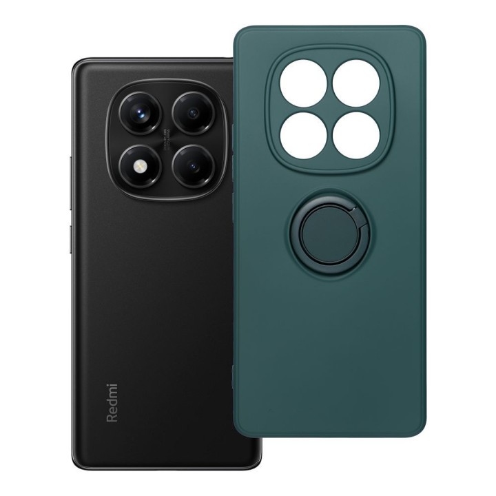 Чехол для Xiaomi Redmi Note 14 PRO 4G Silicone Ring зеленый