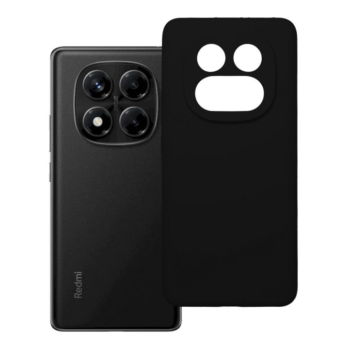 Чехол для Xiaomi Redmi Note 14 PRO 4G Silicone 2mm (camera protection) черный