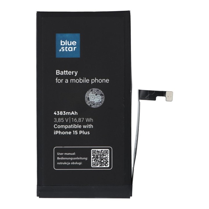 Аккумулятор для iPhone 15 PLUS 4383 mAh Blue Star HQ