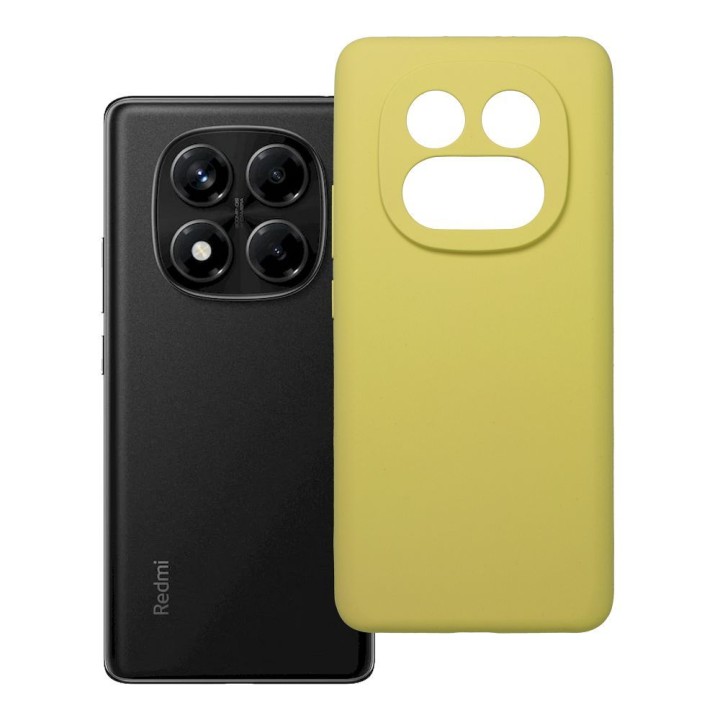 Case for Xiaomi Redmi Note 14 PRO 4G Silicone 2mm (camera protection) yellow