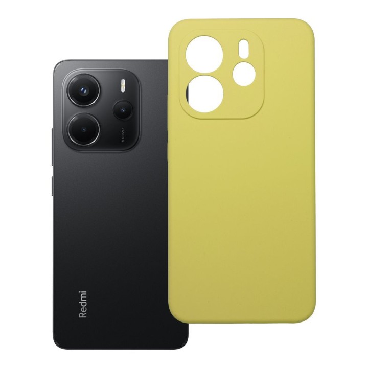 Case for Xiaomi Redmi Note 14 4G (GLOBAL - 164,84mm x 78,15mm x 8,16mm) Silicone 2mm (camera protection) yellow