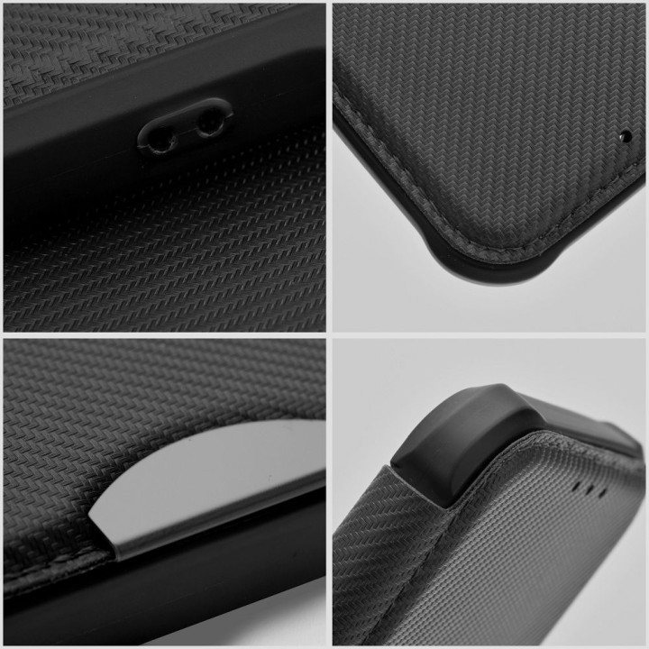 Flip case for Xiaomi Redmi NOTE 14 4G (GLOBAL - 164,84mm x 78,15mm x 8,16mm) Razor Book black