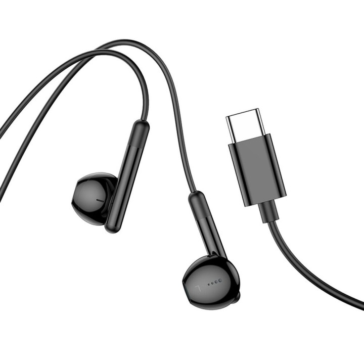 Наушники проводные вкладыши USB C Hoco M93 черные
