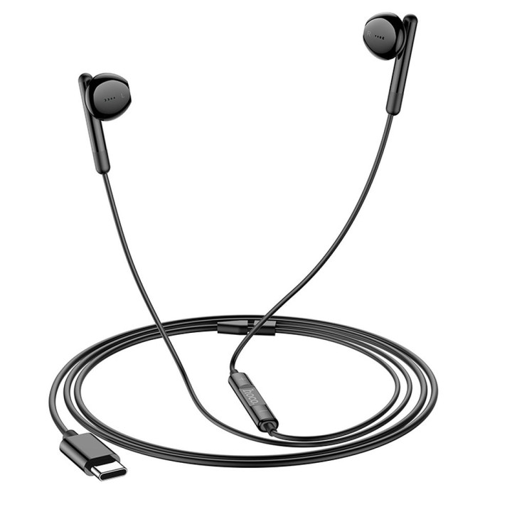 Наушники проводные вкладыши USB C Hoco M93 черные