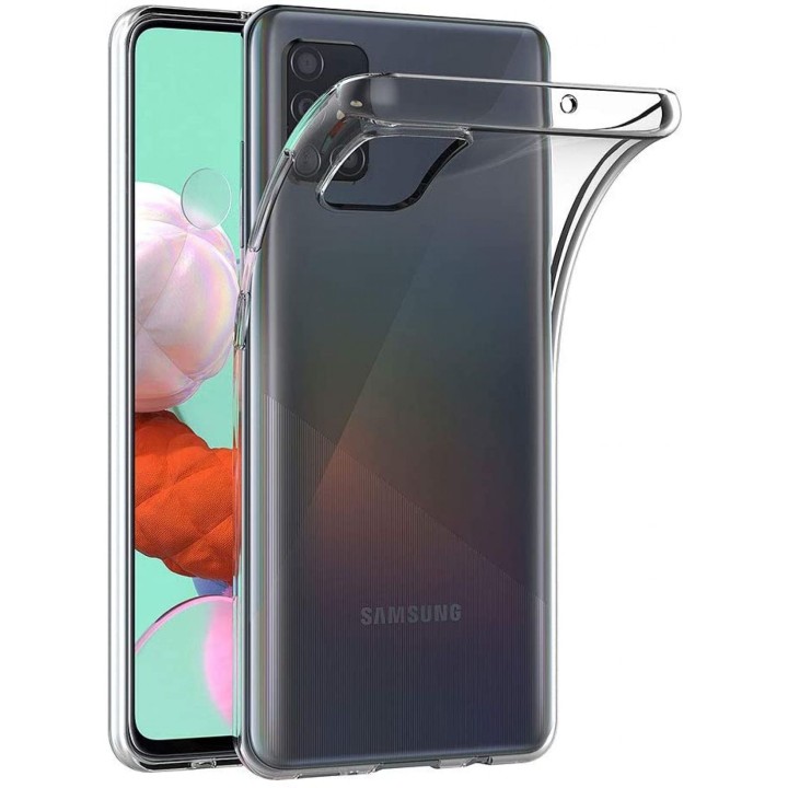 Чохол для Samsung A51 Clear Case 2 mm Box прозорий