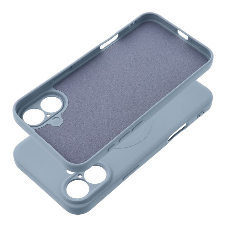 Etui na Samsung S25 EDGE Silicone Mag Cover zgodne z MagSafe (camera protection) jasnoniebieskie