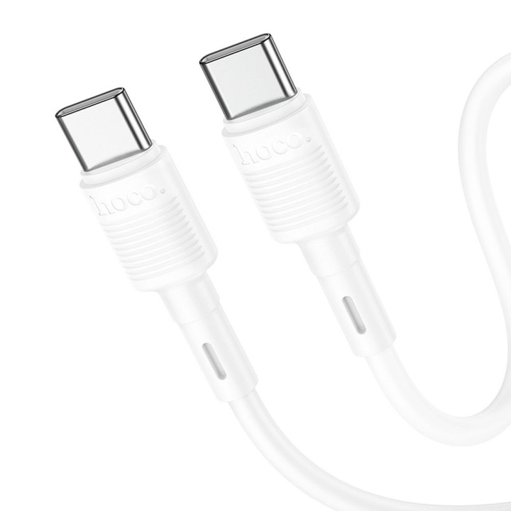 USB-C to USB-C cable Hoco PD 3A 60W 1 m X83 white