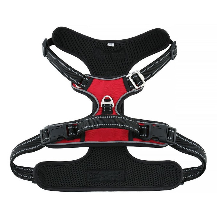 Szelki for dog OXFORD A size XL red black