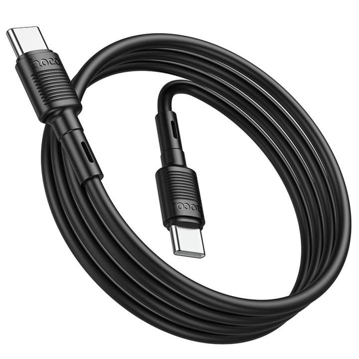 Кабель USB C — USB C Hoco PD 3A 60W 1 m X83 черный