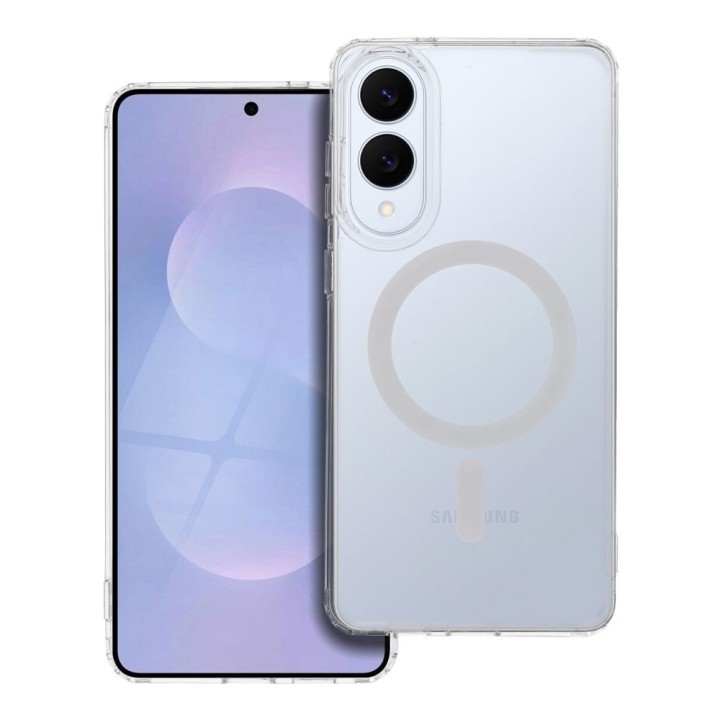 Case for Samsung S25 Edge Frost Mag Cover compatible with MagSafe transparent frosted