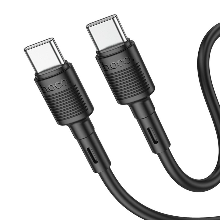 Кабель USB C — USB C Hoco PD 3A 60W 1 m X83 черный