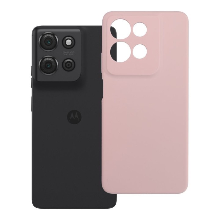 Case for Motorola G75 Silicone 2mm (camera protection) powder pink