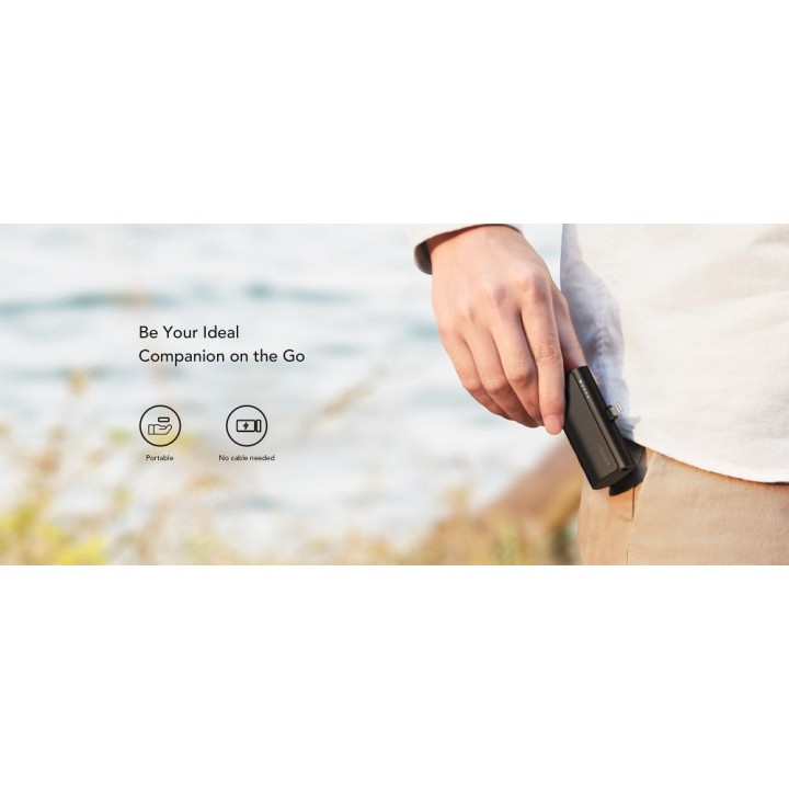 Powerbank Veger PlugOn (W0556P) PD QC3.0 3A 20W 5000 mAh z wbudowanym złączem Lightning czarny