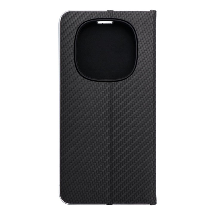 Чохол з клапаном для Xiaomi Redmi NOTE 14 PRO 4G Luna Book Carbon чорний