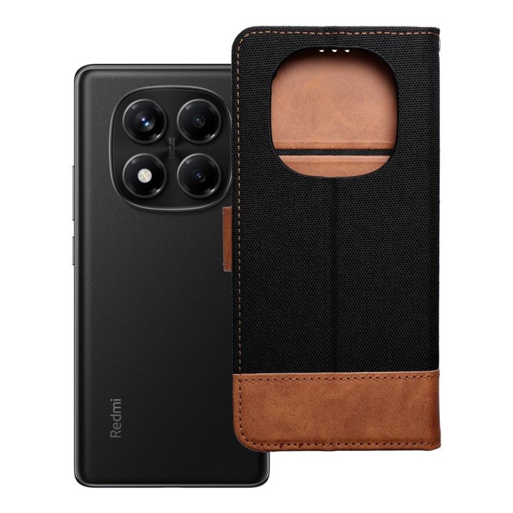 Чехол с клапаном для Xiaomi Redmi NOTE 14 PRO 4G Jeans Book черный