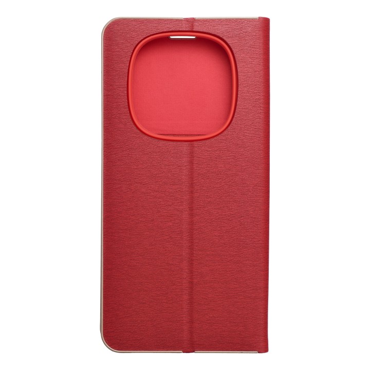 Flip case for Xiaomi Redmi NOTE 14 PRO 4G Luna Book Gold red