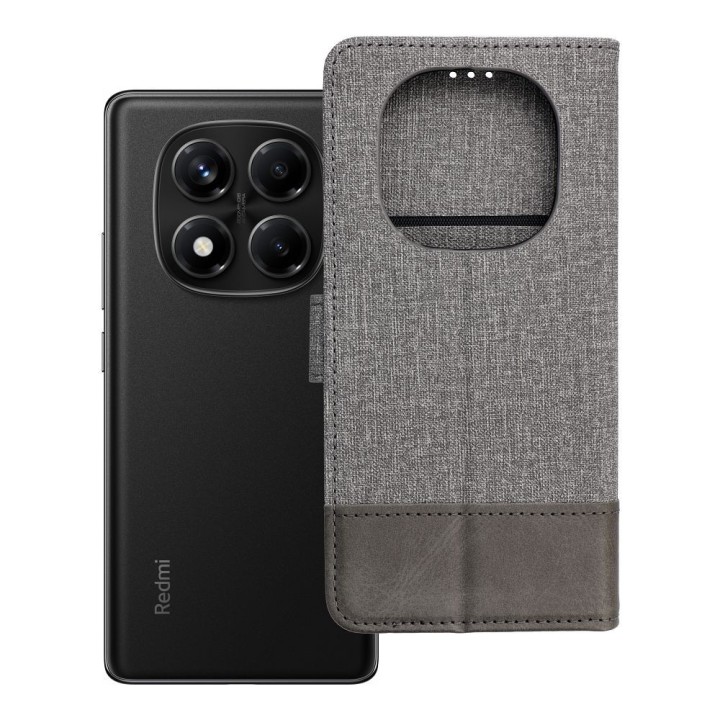 Flip case for Xiaomi Redmi Note 14 PRO 4G Gomma Book grey