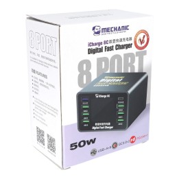 MECHANIC iCharge 8C сервисное зарядное устройство 8 портов PD QC3.0