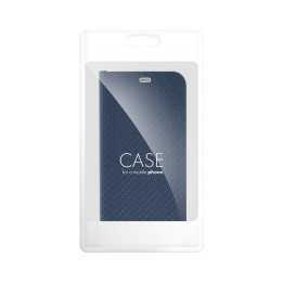 Чохол з клапаном для Xiaomi Redmi NOTE 14 4G (GLOBAL - 164,84mm x 78,15mm x 8,16mm) Luna Book Carbon синій