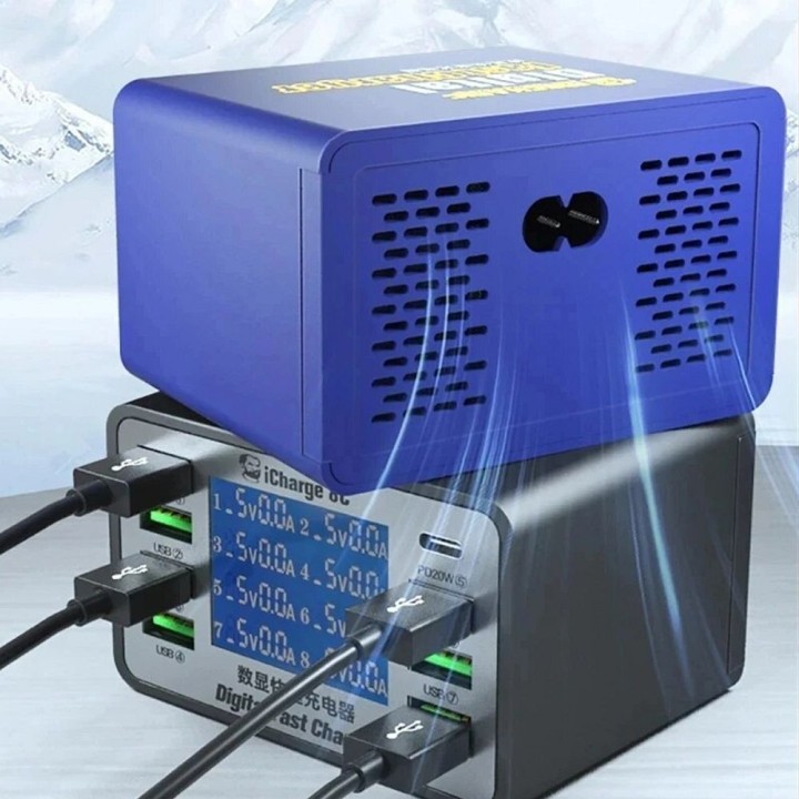 MECHANIC iCharge 8C service charger 8 ports PD QC3.0