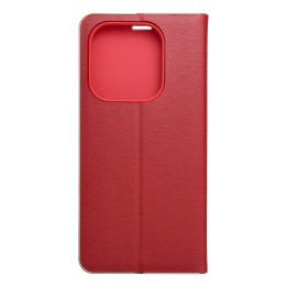 Flip case for Xiaomi Redmi NOTE 14 4G (GLOBAL - 164,84mm x 78,15mm x 8,16mm) Luna Book Gold red