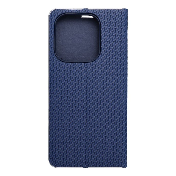 Flip case for Xiaomi Redmi NOTE 14 4G (GLOBAL - 164,84mm x 78,15mm x 8,16mm) Luna Book Carbon blue