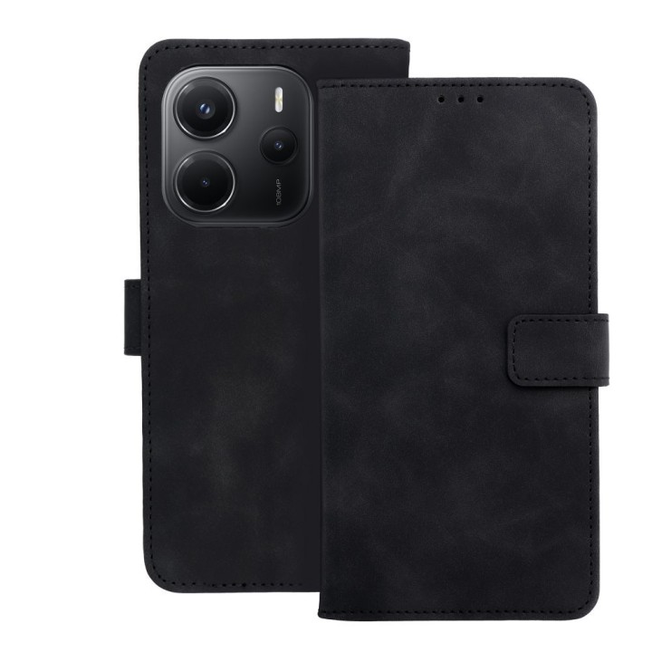 Flip case for Xiaomi Redmi NOTE 14 4G (GLOBAL - 164,84mm x 78,15mm x 8,16mm) Tender Book black