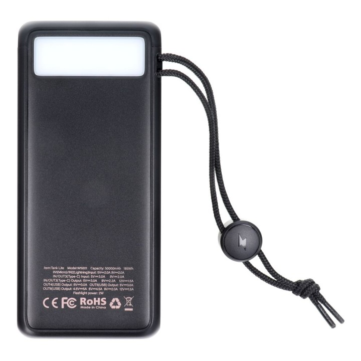 Повербанк Veger Tank Lite (W5001) PD QC3.0 5A 22,5W 50000 mAh чорний