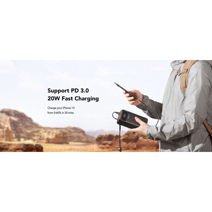 Powerbank Veger Tank Lite (W5001) PD QC3.0 5A 22,5W  50000 mAh czarny