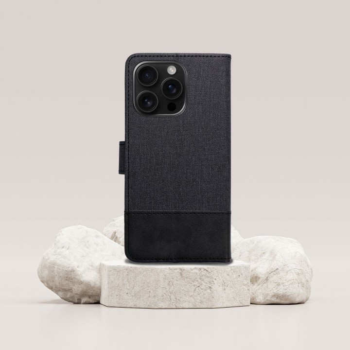 Чохол з клапаном для Xiaomi Redmi Note 14 4G (GLOBAL - 164,84mm x 78,15mm x 8,16mm) Gomma Book чорний