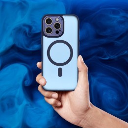 Etui na iPhone 12 MINI Variete Mag Cover zgodne z MagSafe granatowe
