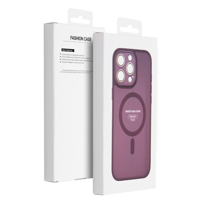 Etui na iPhone 12 Variete Mag Cover zgodne z MagSafe fioletowe