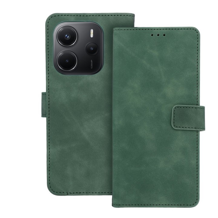 Flip case for Xiaomi Redmi NOTE 14 4G (GLOBAL - 164,84mm x 78,15mm x 8,16mm) Tender Book green
