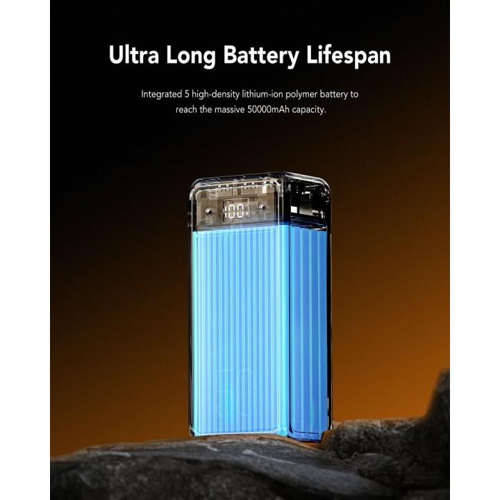 Power bank Veger Tank Lite (W5001) PD QC3.0 5A 22,5W 50000 mAh black
