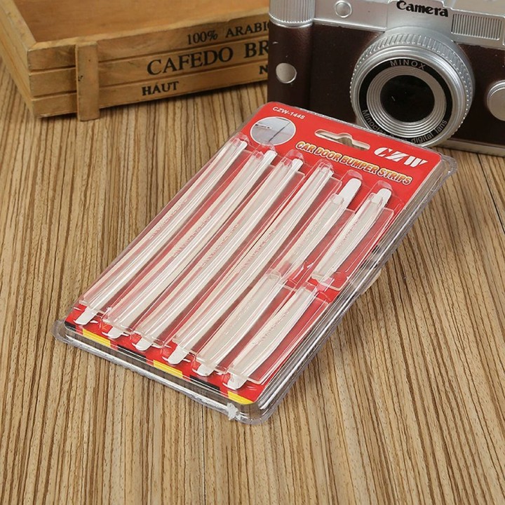 Ochraniacz for krawędź drzwi for car 8 pcs transparent