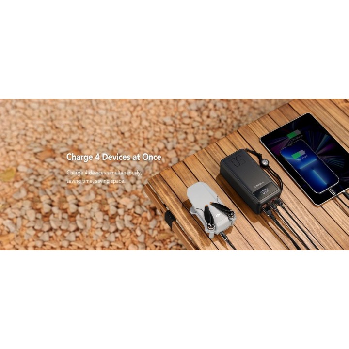 Повербанк Veger Tank Lite (W5001) PD QC3.0 5A 22,5W 50000 mAh чорний